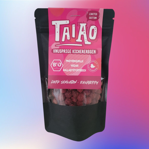 TAIAO Knusprige Kichererbsen DARK SENSATION - RASPBERRY